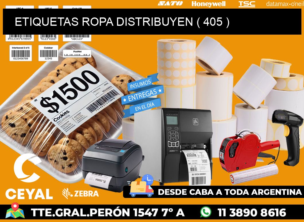 ETIQUETAS ROPA DISTRIBUYEN ( 405 )