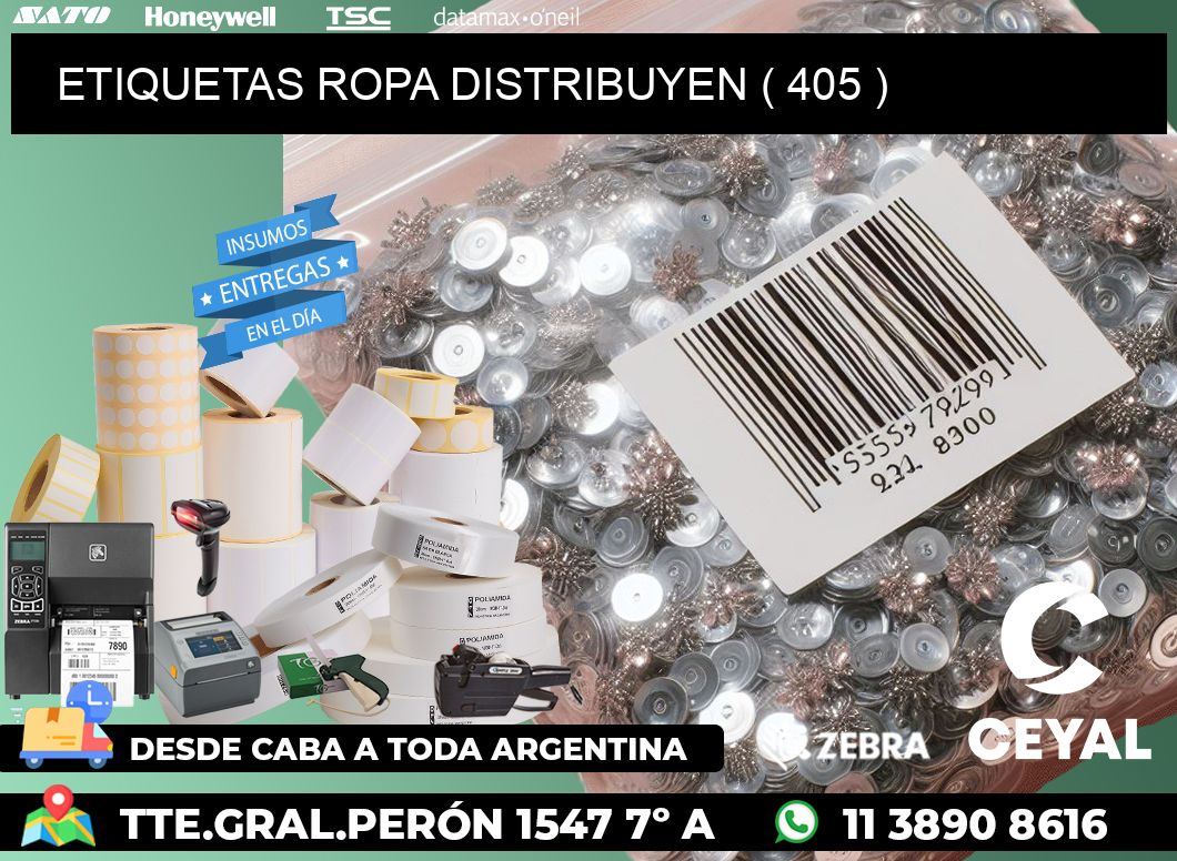 ETIQUETAS ROPA DISTRIBUYEN ( 405 )