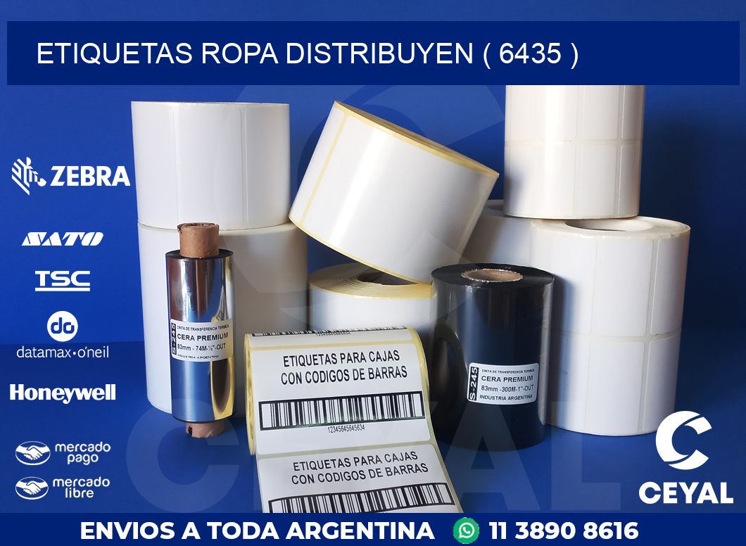 ETIQUETAS ROPA DISTRIBUYEN ( 6435 )