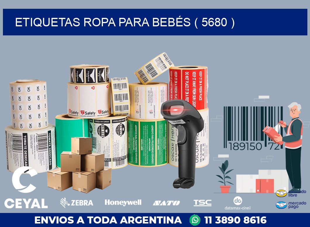 ETIQUETAS ROPA PARA BEBÉS ( 5680 )