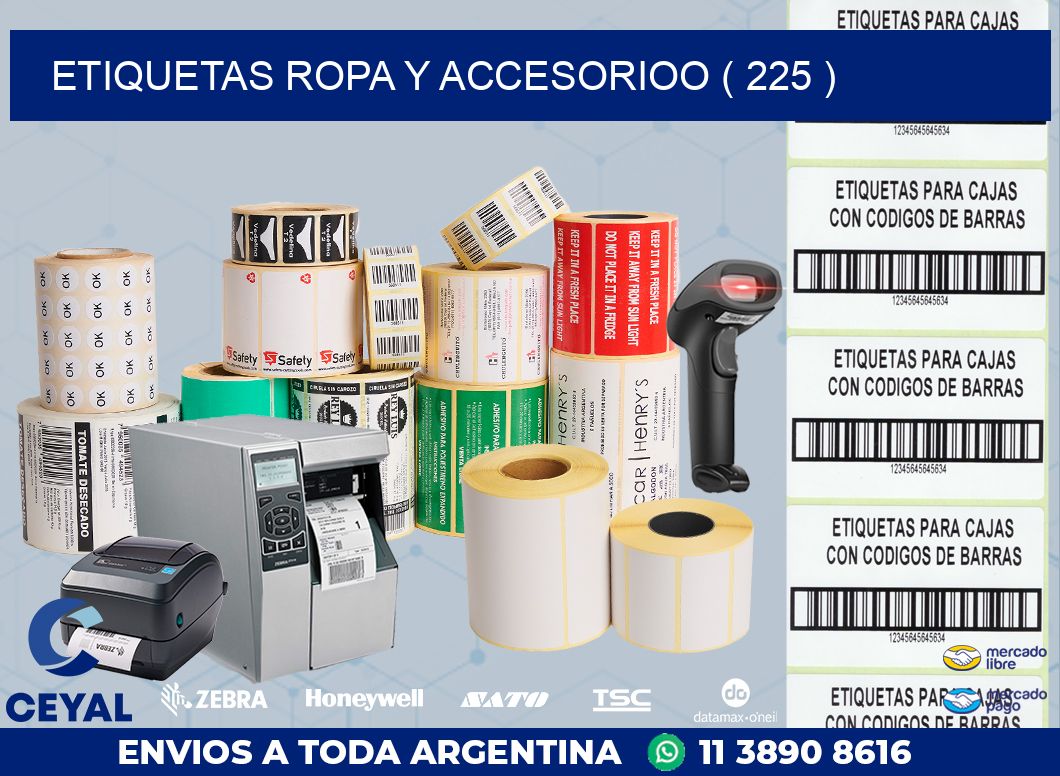 ETIQUETAS ROPA Y ACCESORIOO ( 225 )