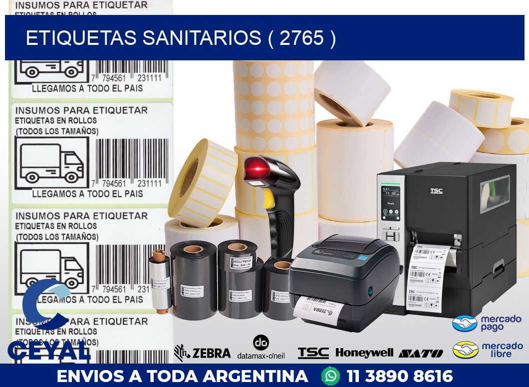 ETIQUETAS SANITARIOS ( 2765 )