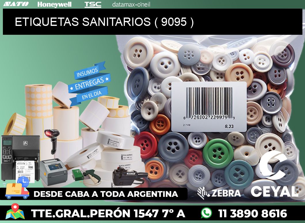 ETIQUETAS SANITARIOS ( 9095 )