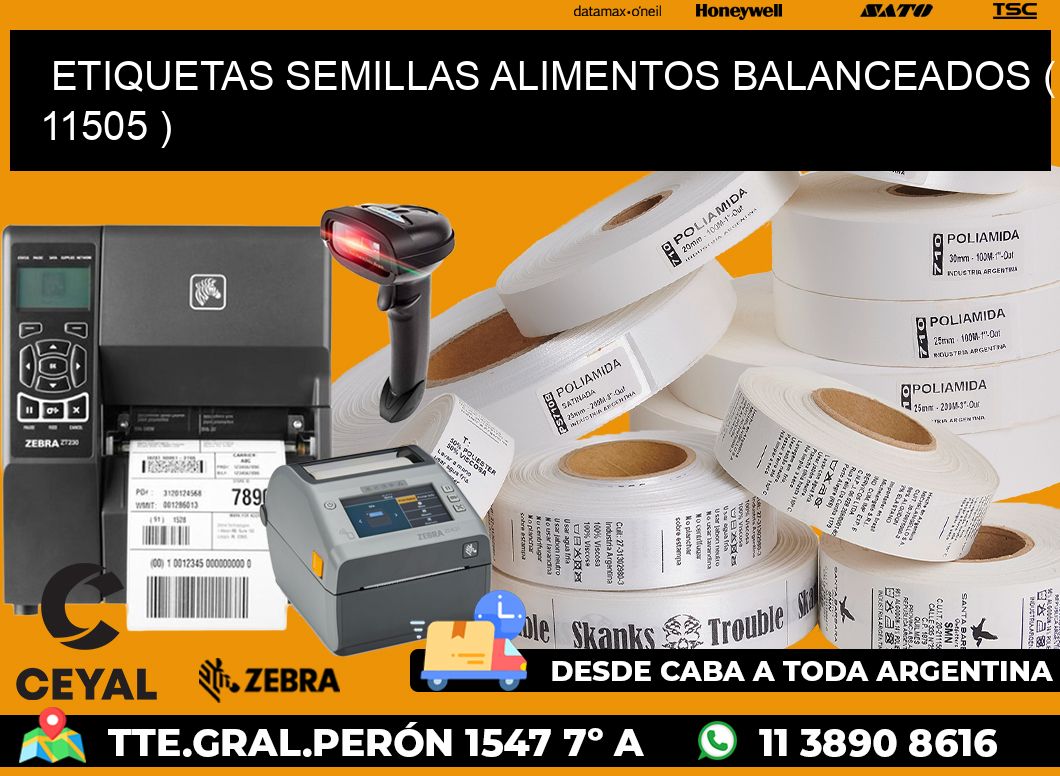 ETIQUETAS SEMILLAS ALIMENTOS BALANCEADOS ( 11505 )