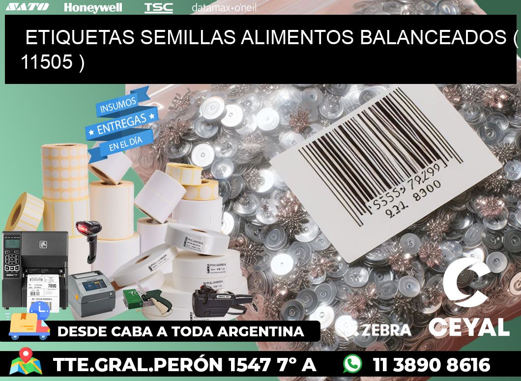 ETIQUETAS SEMILLAS ALIMENTOS BALANCEADOS ( 11505 )