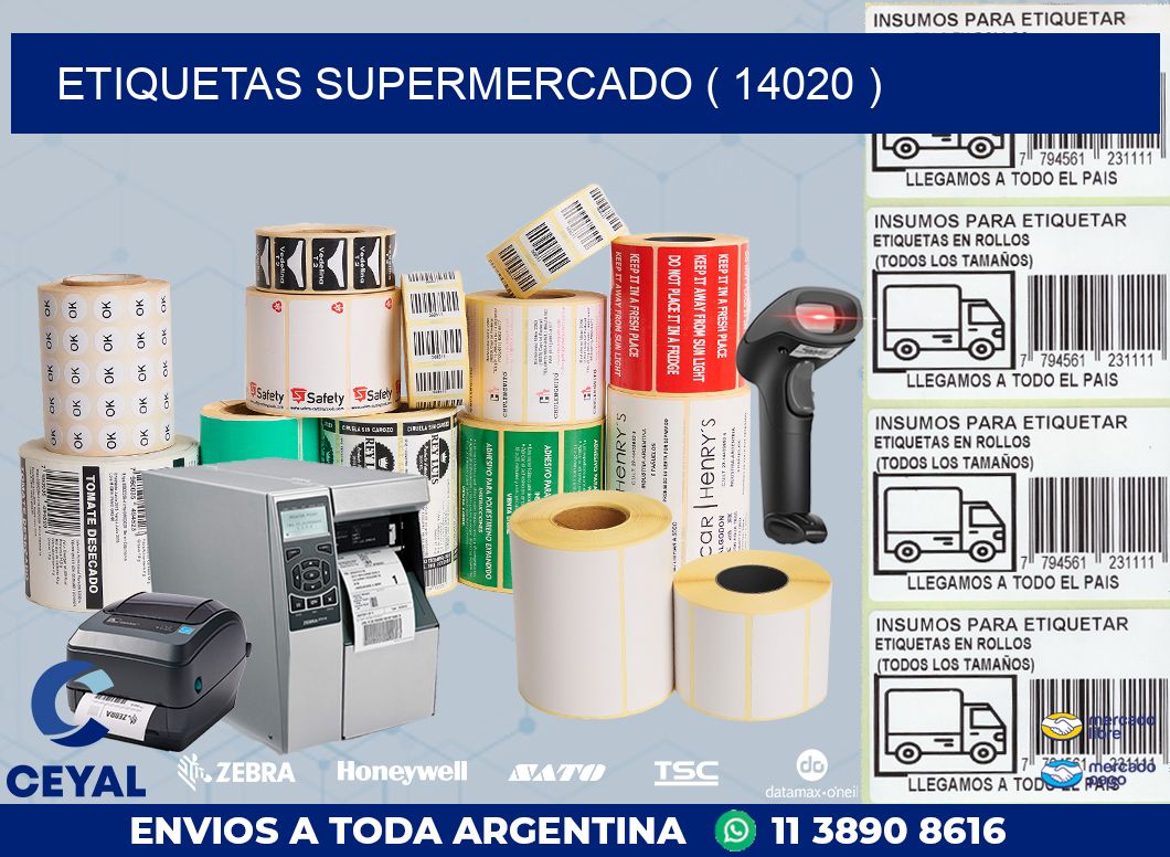 ETIQUETAS SUPERMERCADO ( 14020 )