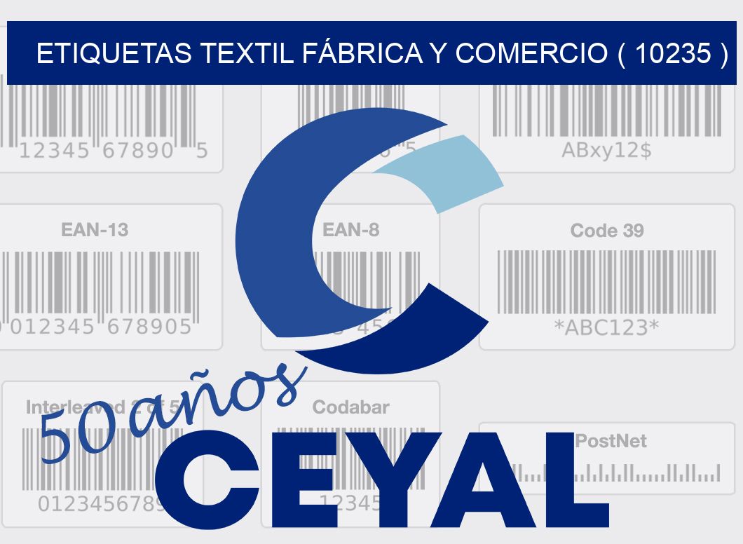 ETIQUETAS TEXTIL FÁBRICA Y COMERCIO ( 10235 )