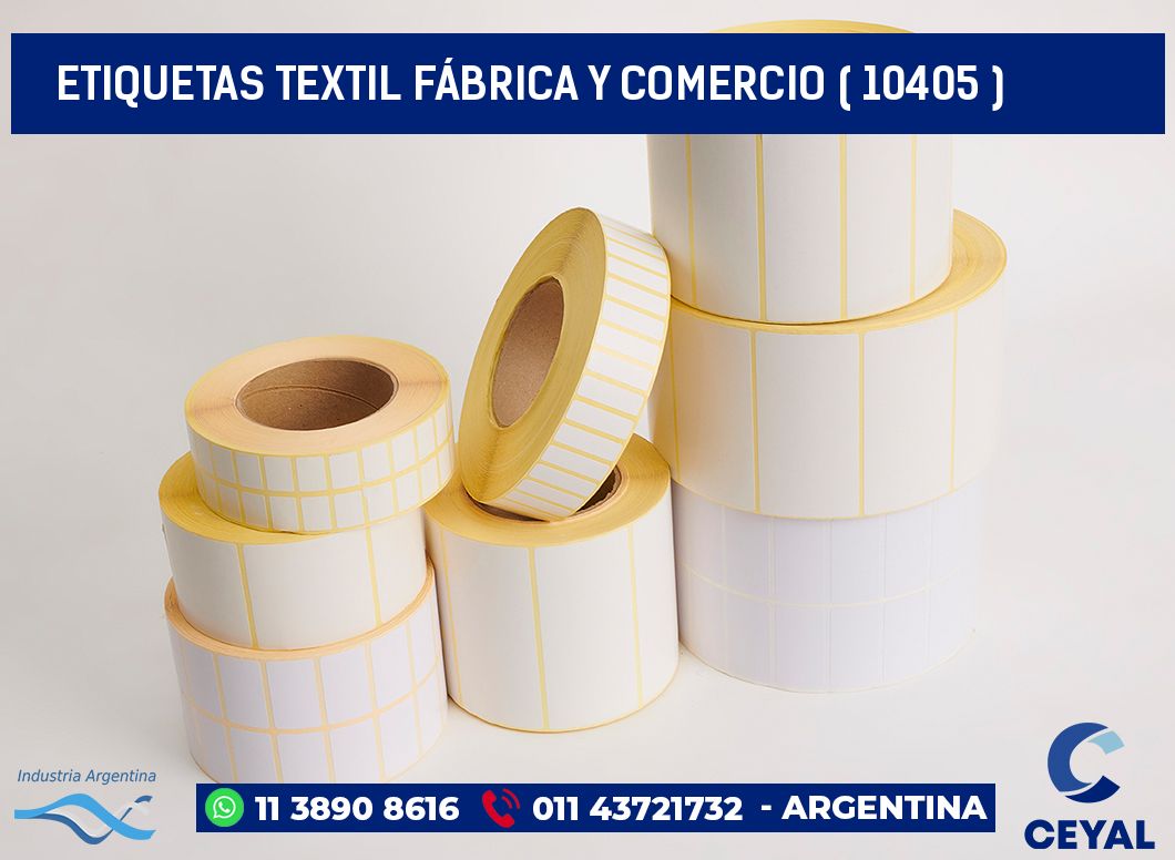 ETIQUETAS TEXTIL FÁBRICA Y COMERCIO ( 10405 )