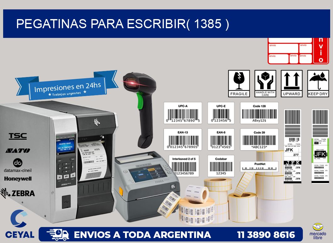 PEGATINAS PARA ESCRIBIR( 1385 )