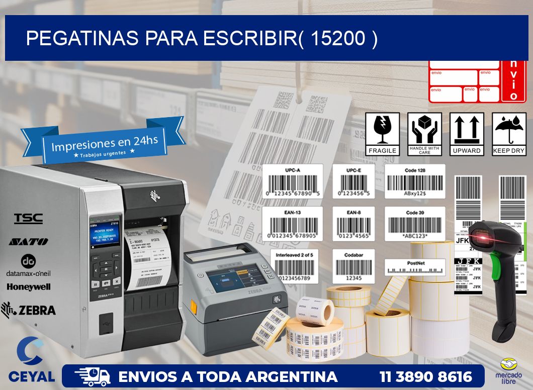 PEGATINAS PARA ESCRIBIR( 15200 )