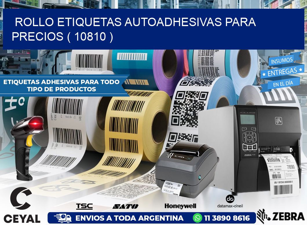 ROLLO ETIQUETAS AUTOADHESIVAS PARA PRECIOS ( 10810 )