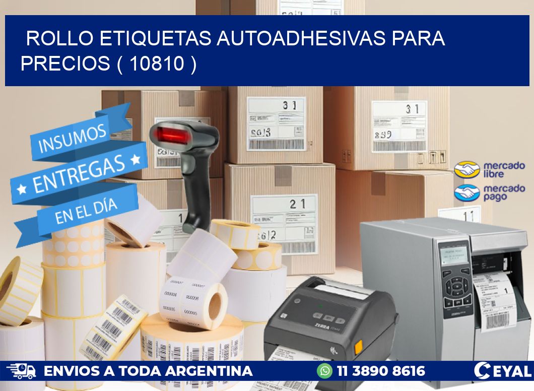 ROLLO ETIQUETAS AUTOADHESIVAS PARA PRECIOS ( 10810 )