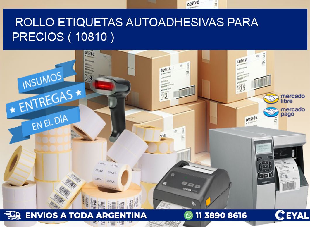 ROLLO ETIQUETAS AUTOADHESIVAS PARA PRECIOS ( 10810 )