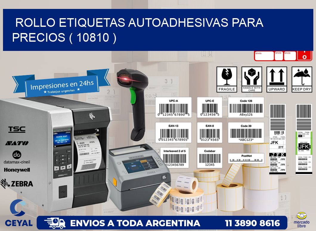 ROLLO ETIQUETAS AUTOADHESIVAS PARA PRECIOS ( 10810 )