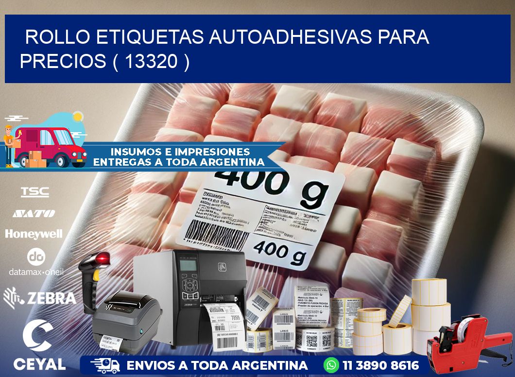 ROLLO ETIQUETAS AUTOADHESIVAS PARA PRECIOS ( 13320 )