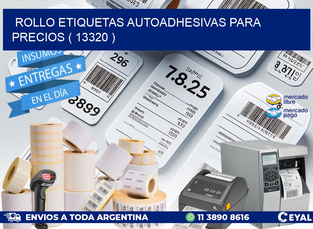 ROLLO ETIQUETAS AUTOADHESIVAS PARA PRECIOS ( 13320 )