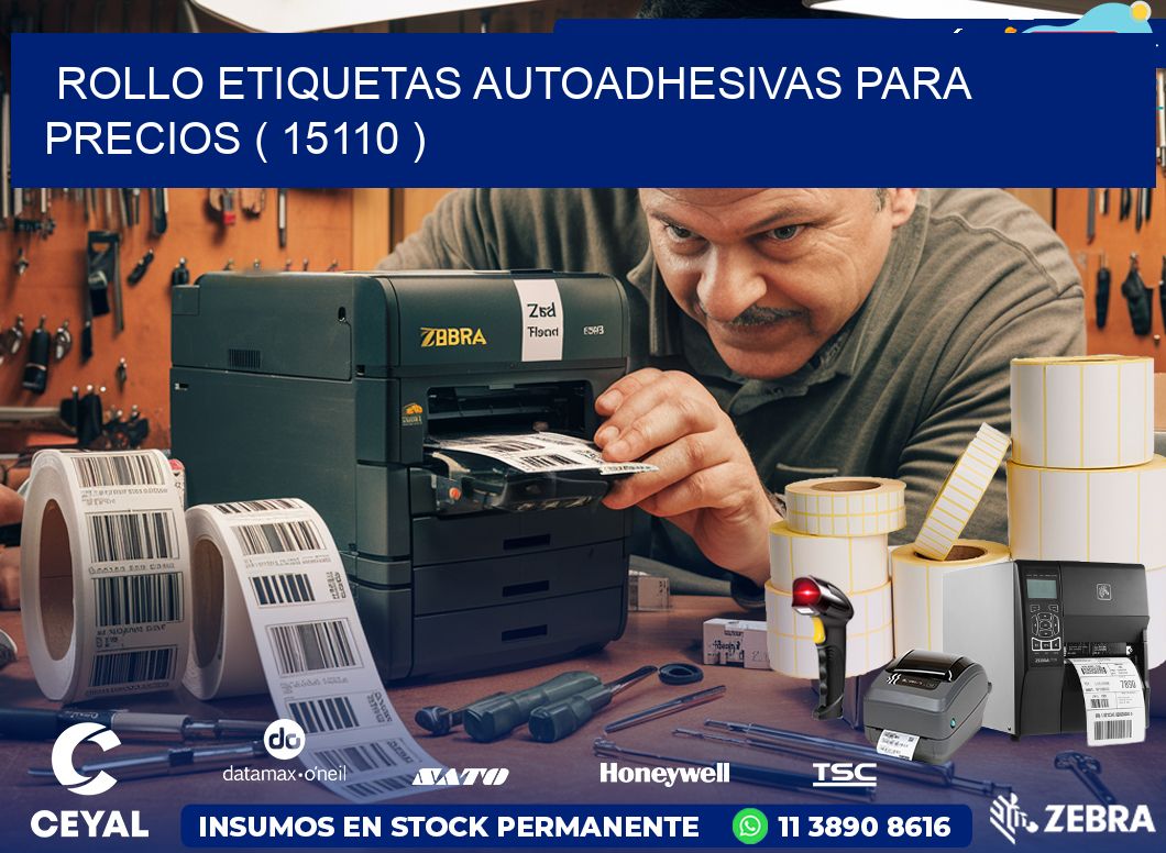 ROLLO ETIQUETAS AUTOADHESIVAS PARA PRECIOS ( 15110 )