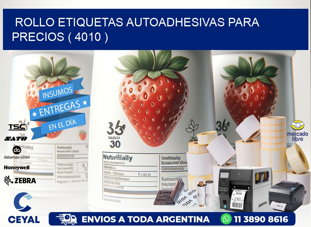 ROLLO ETIQUETAS AUTOADHESIVAS PARA PRECIOS ( 4010 )