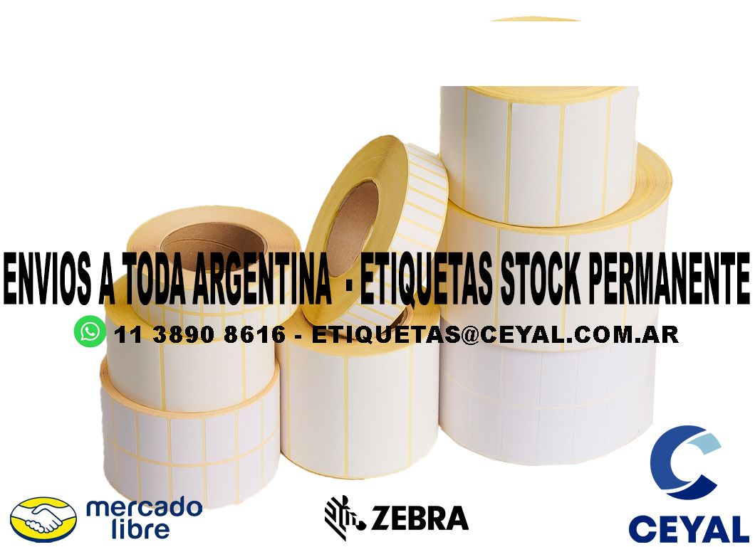 100 ETIQUETAS RIBBON 54 x 74