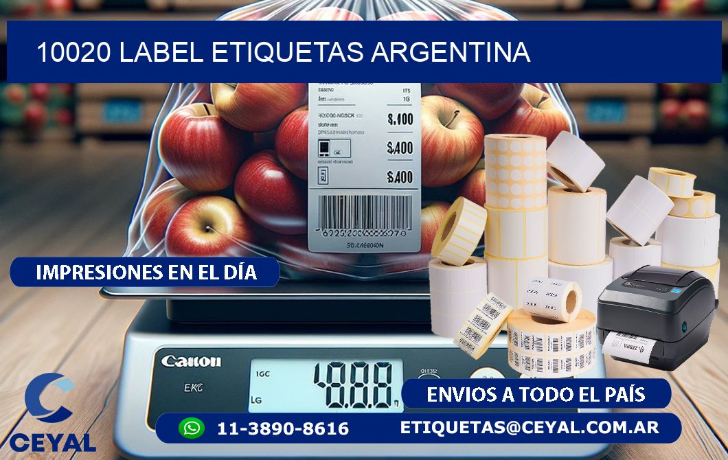 10020 LABEL ETIQUETAS ARGENTINA