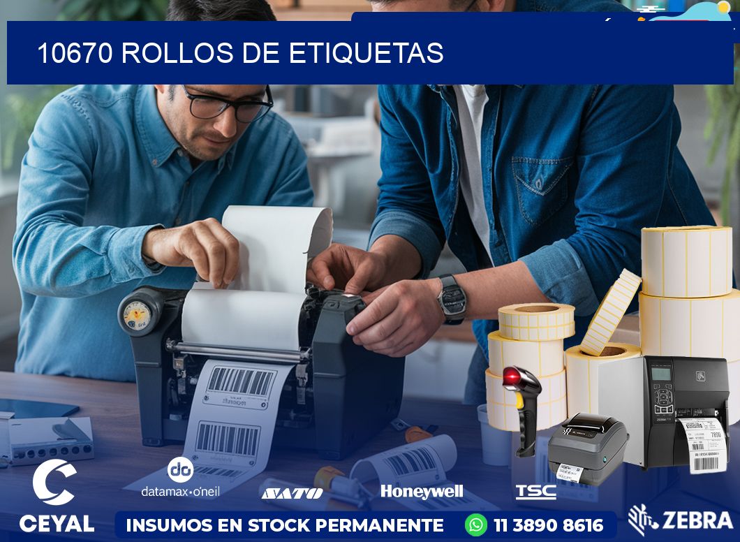 10670 ROLLOS DE ETIQUETAS