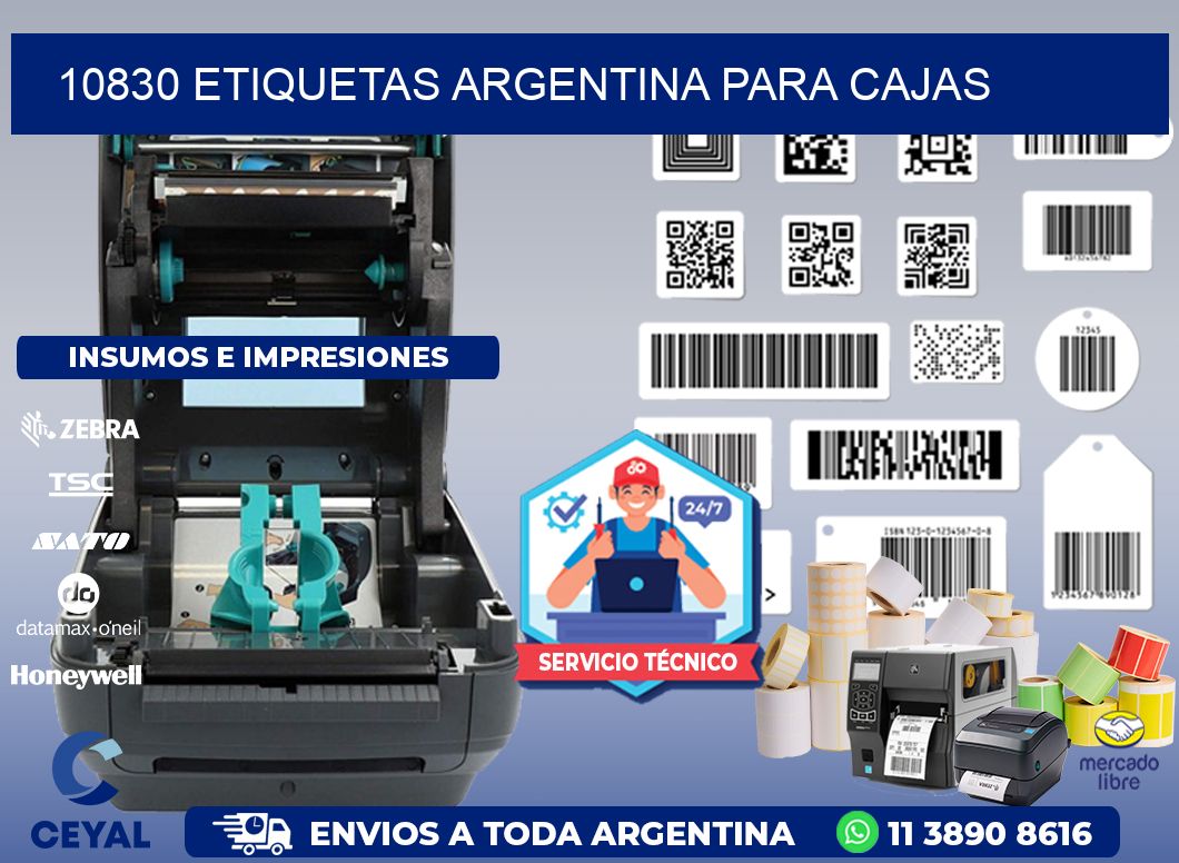 10830 ETIQUETAS ARGENTINA PARA CAJAS