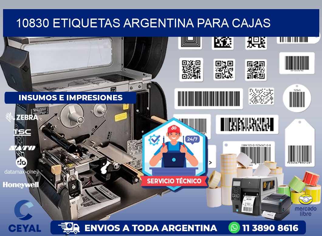 10830 ETIQUETAS ARGENTINA PARA CAJAS