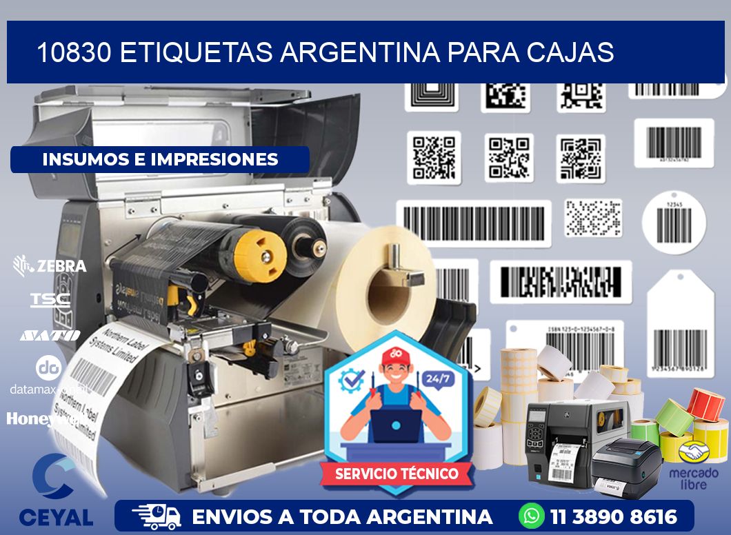 10830 ETIQUETAS ARGENTINA PARA CAJAS