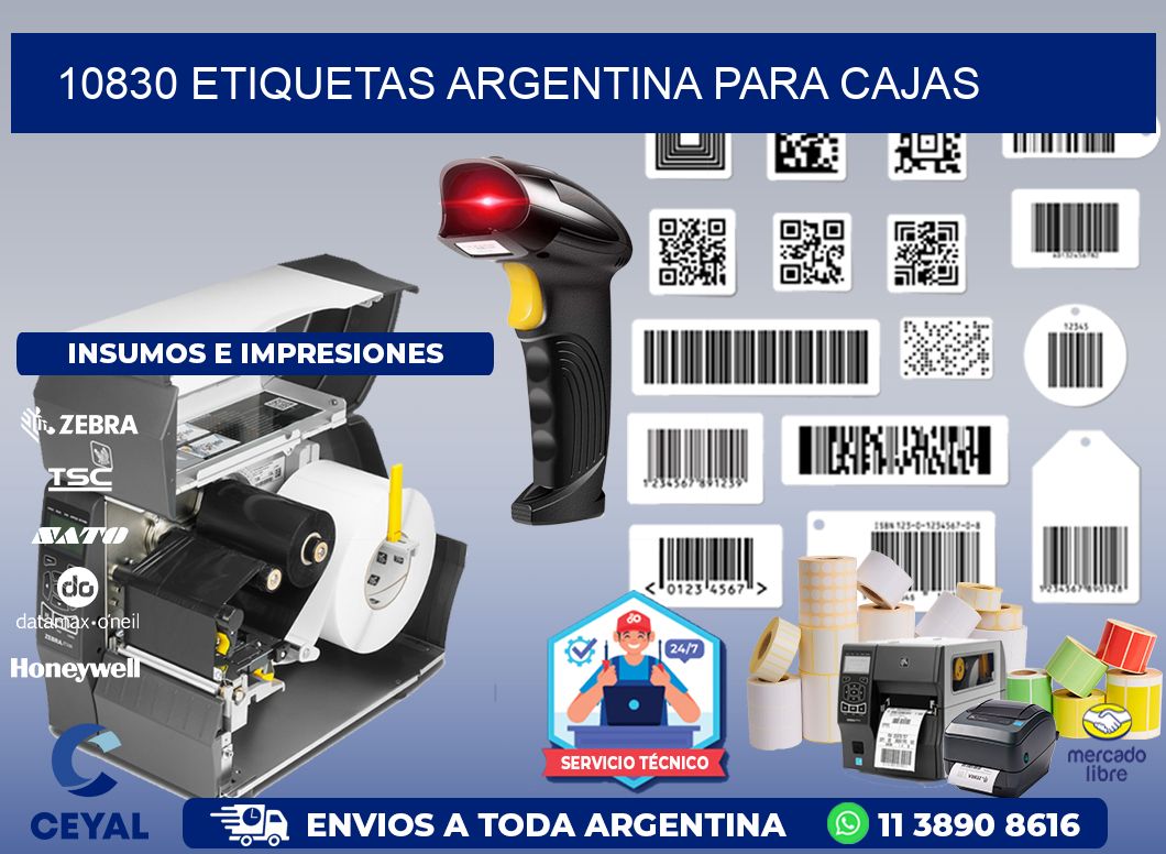 10830 ETIQUETAS ARGENTINA PARA CAJAS