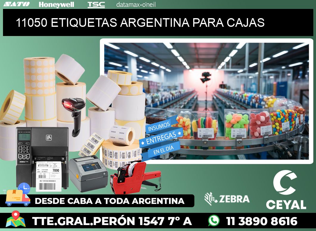 11050 ETIQUETAS ARGENTINA PARA CAJAS