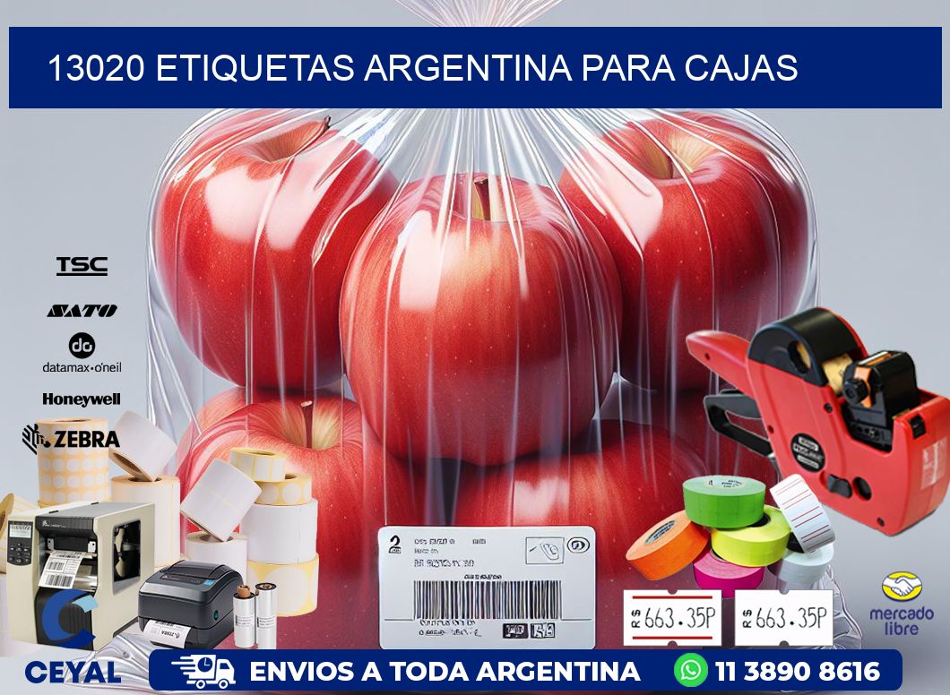 13020 ETIQUETAS ARGENTINA PARA CAJAS