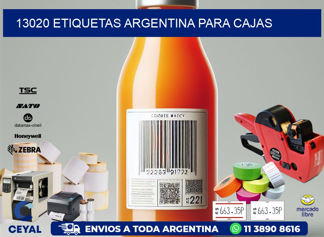 13020 ETIQUETAS ARGENTINA PARA CAJAS