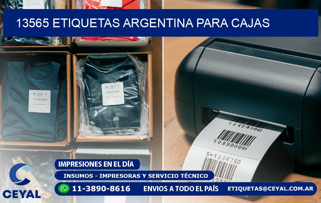 13565 ETIQUETAS ARGENTINA PARA CAJAS