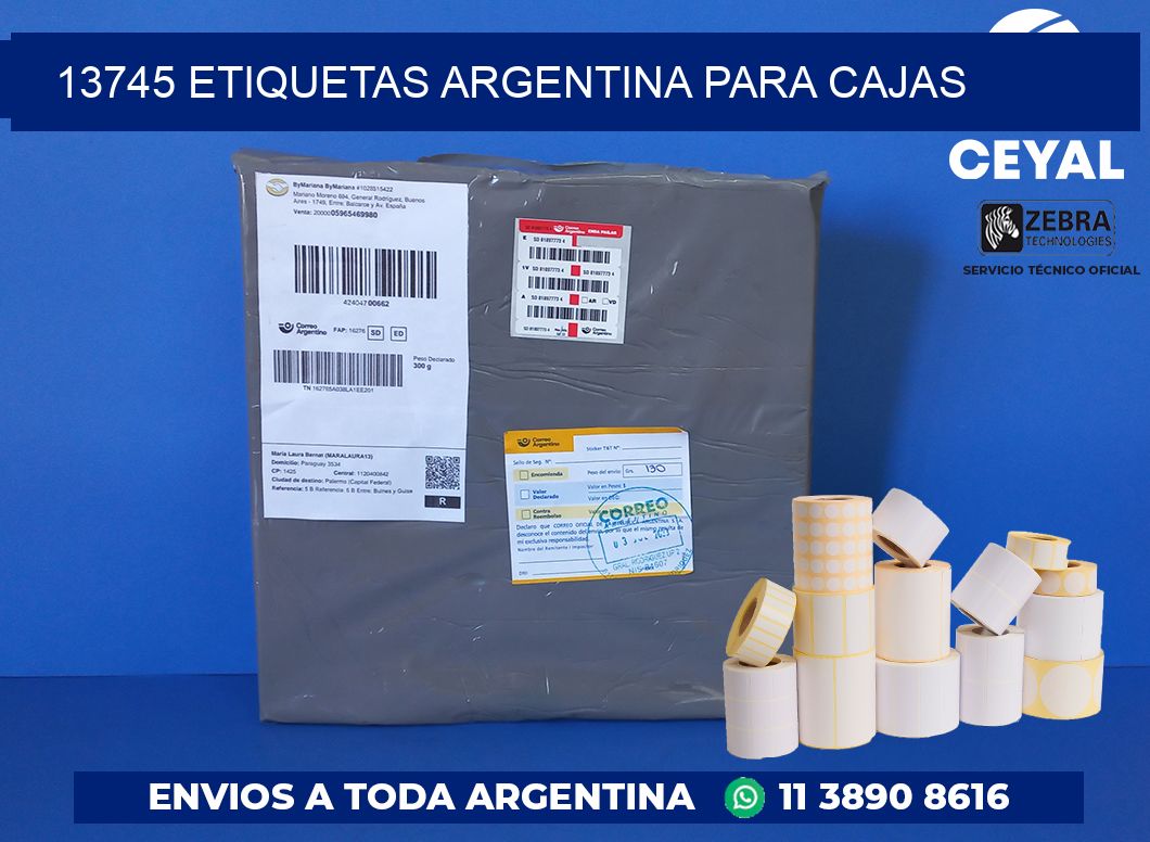 13745 ETIQUETAS ARGENTINA PARA CAJAS