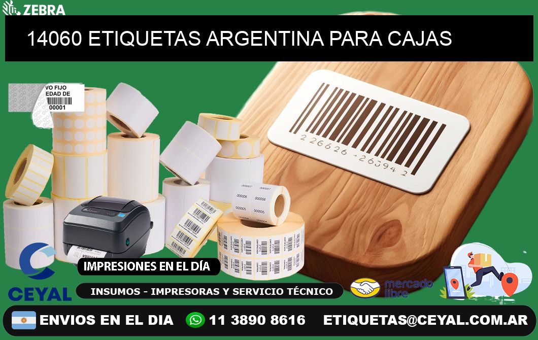 14060 ETIQUETAS ARGENTINA PARA CAJAS