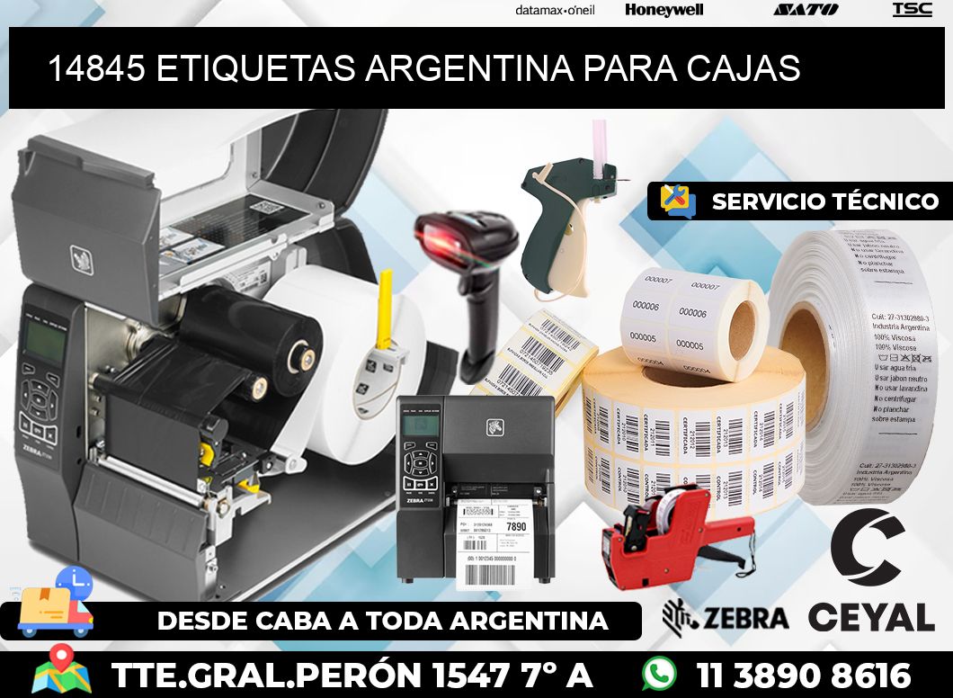 14845 ETIQUETAS ARGENTINA PARA CAJAS