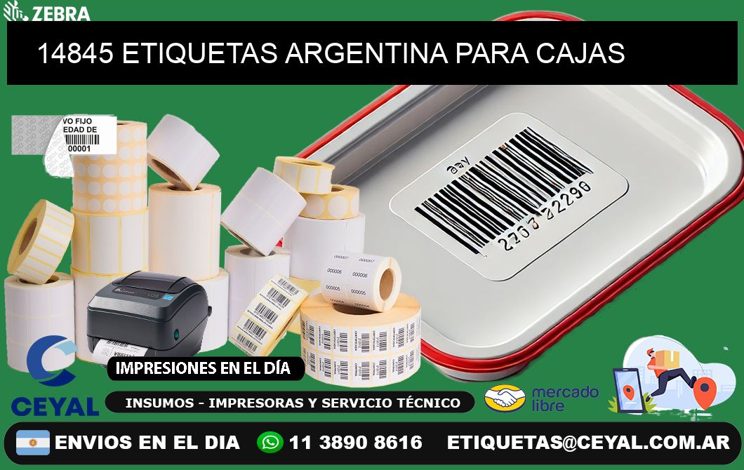 14845 ETIQUETAS ARGENTINA PARA CAJAS