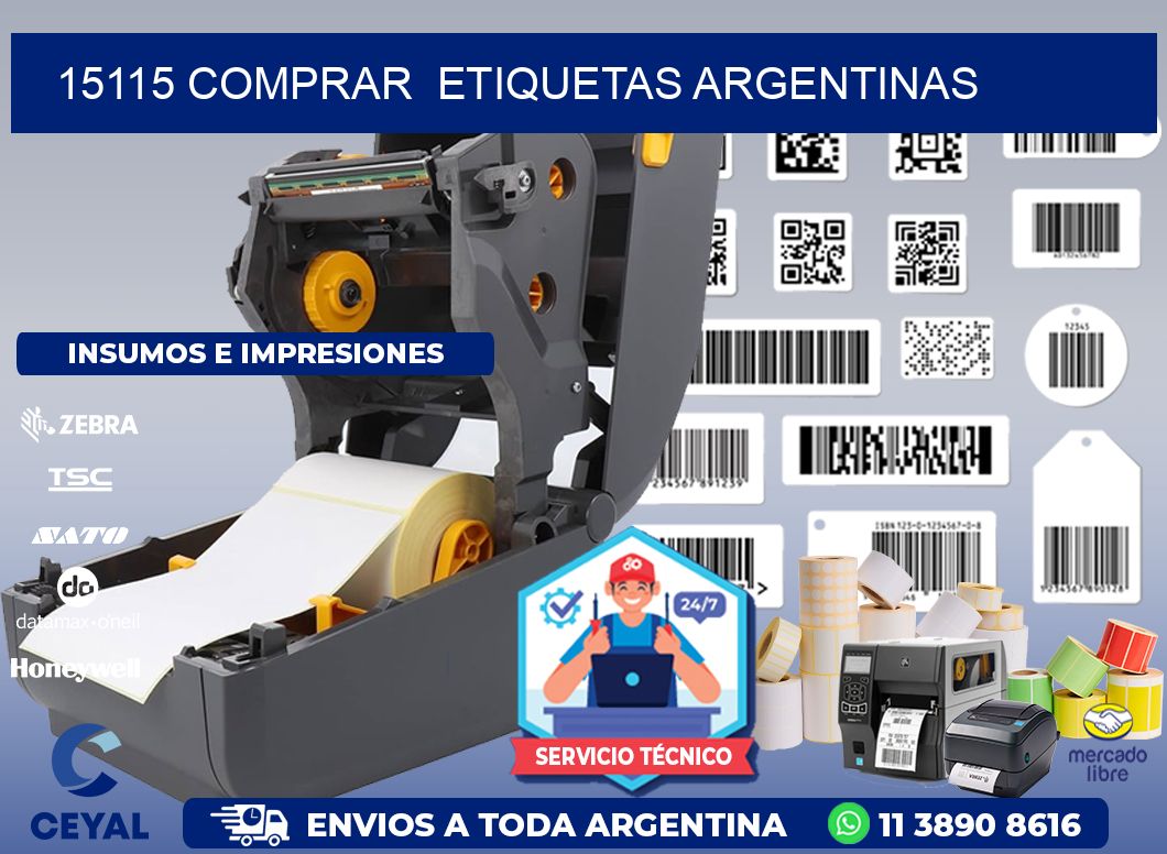 15115 COMPRAR  ETIQUETAS ARGENTINAS