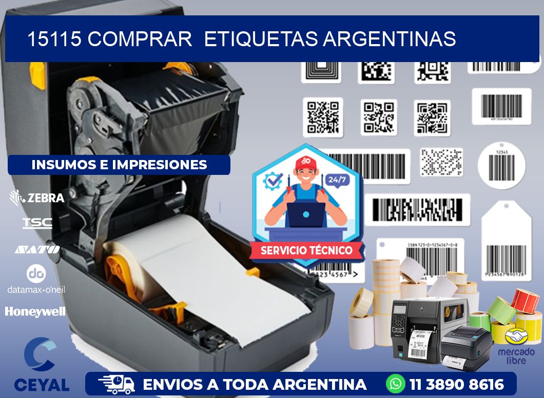 15115 COMPRAR  ETIQUETAS ARGENTINAS