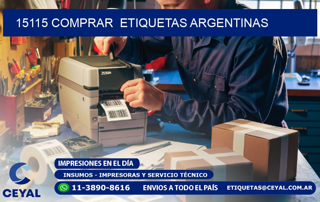 15115 COMPRAR  ETIQUETAS ARGENTINAS