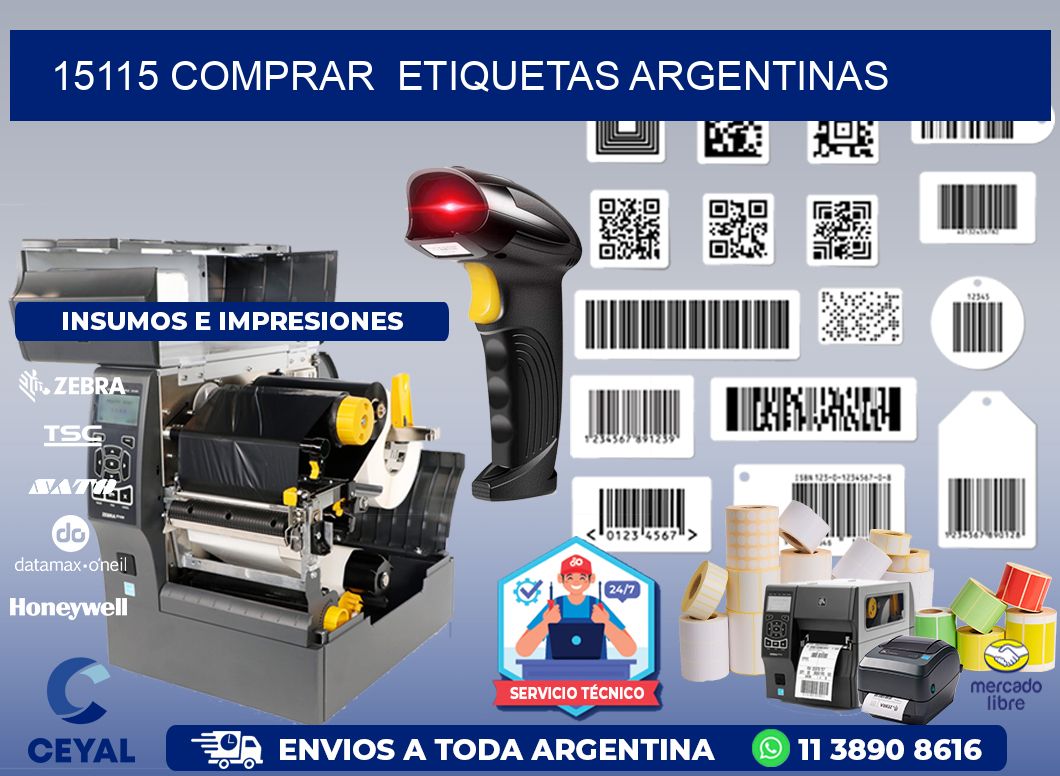 15115 COMPRAR  ETIQUETAS ARGENTINAS