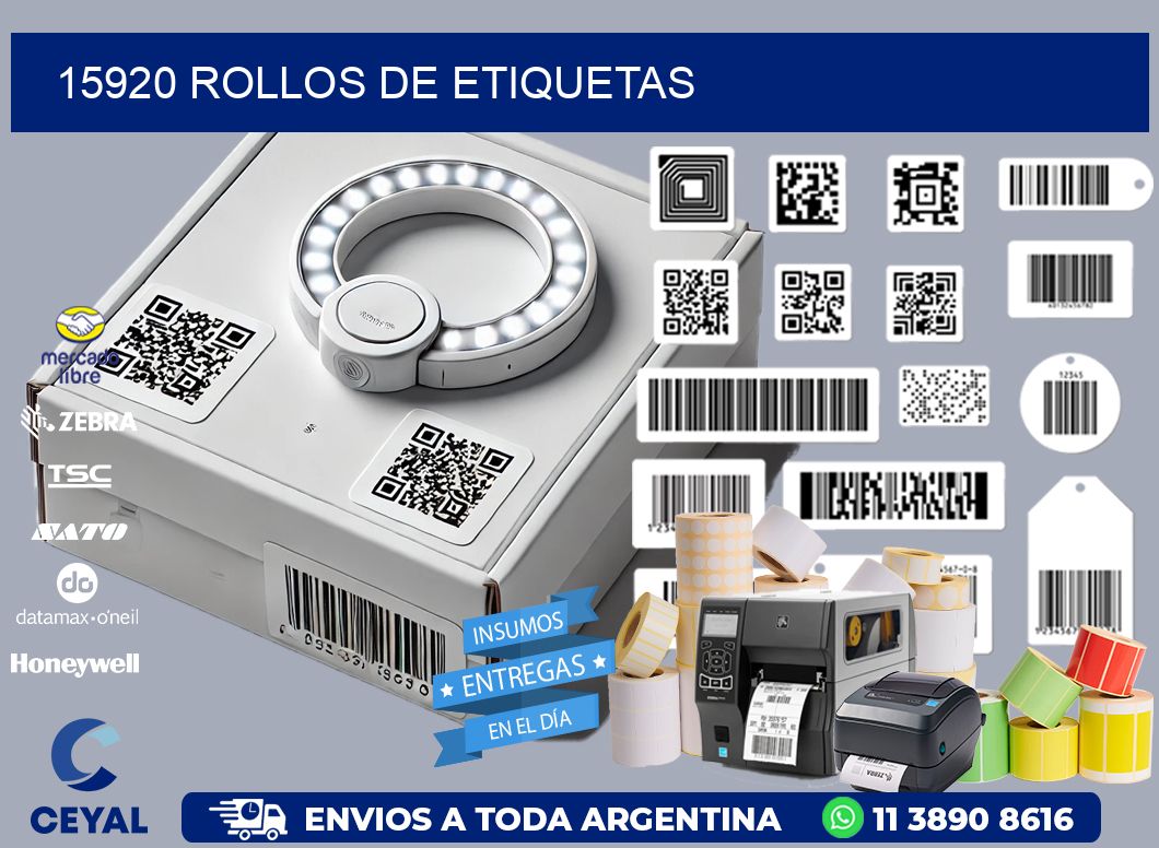 15920 ROLLOS DE ETIQUETAS