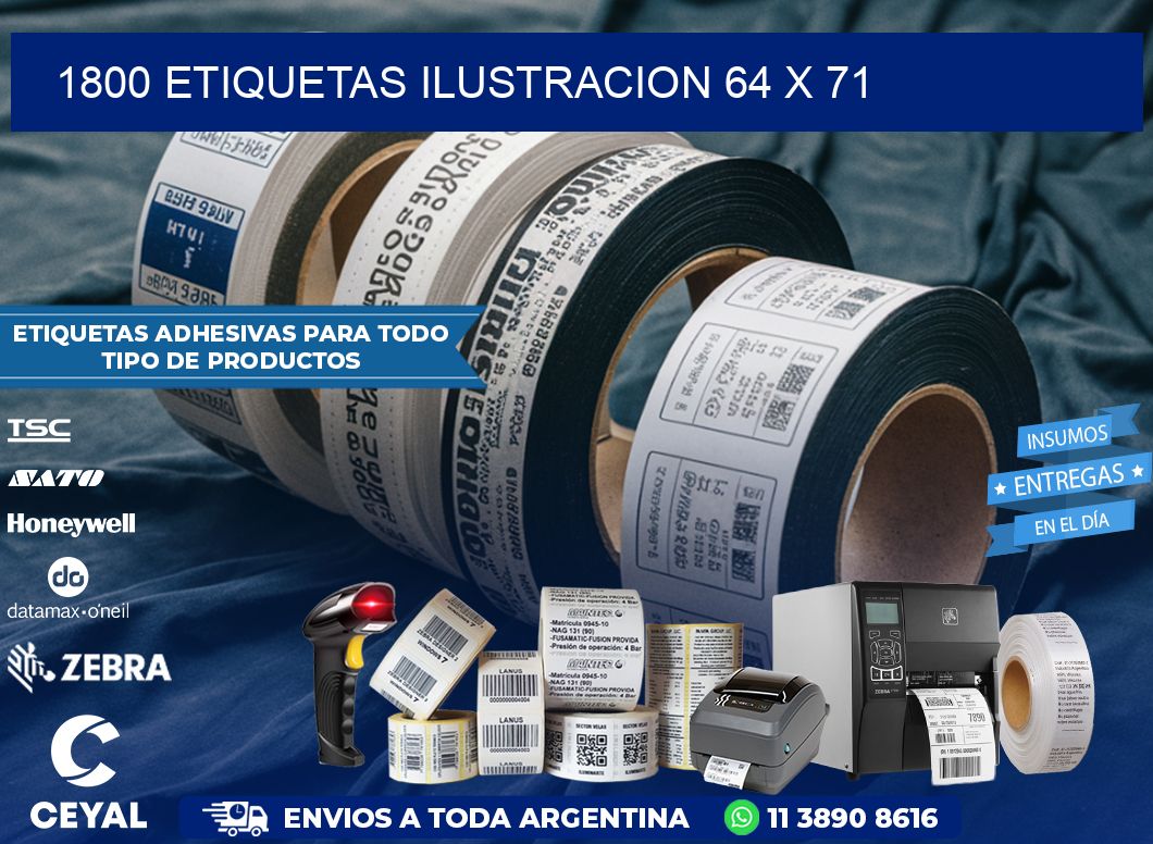 1800 ETIQUETAS ILUSTRACION 64 x 71