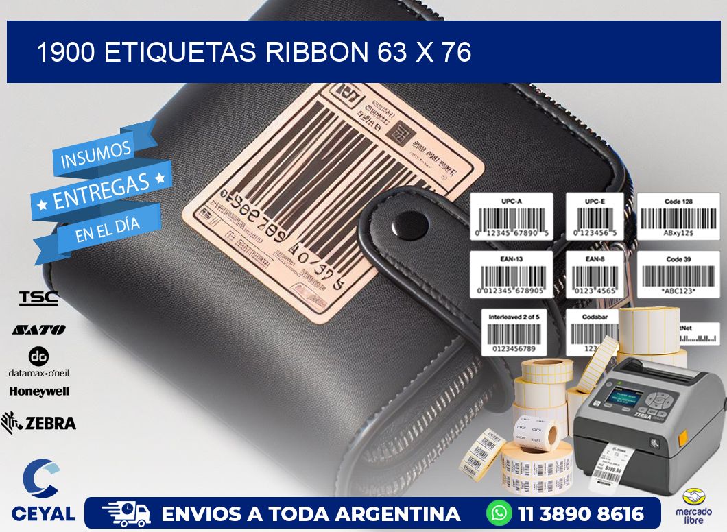 1900 ETIQUETAS RIBBON 63 x 76