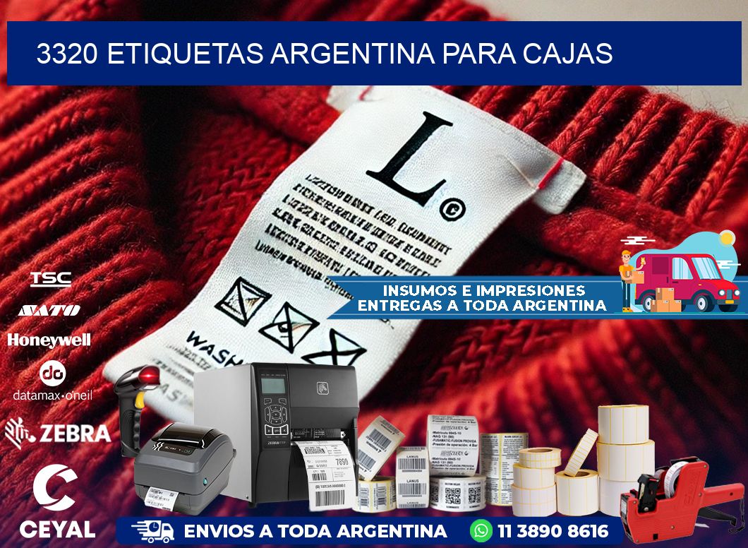 3320 ETIQUETAS ARGENTINA PARA CAJAS