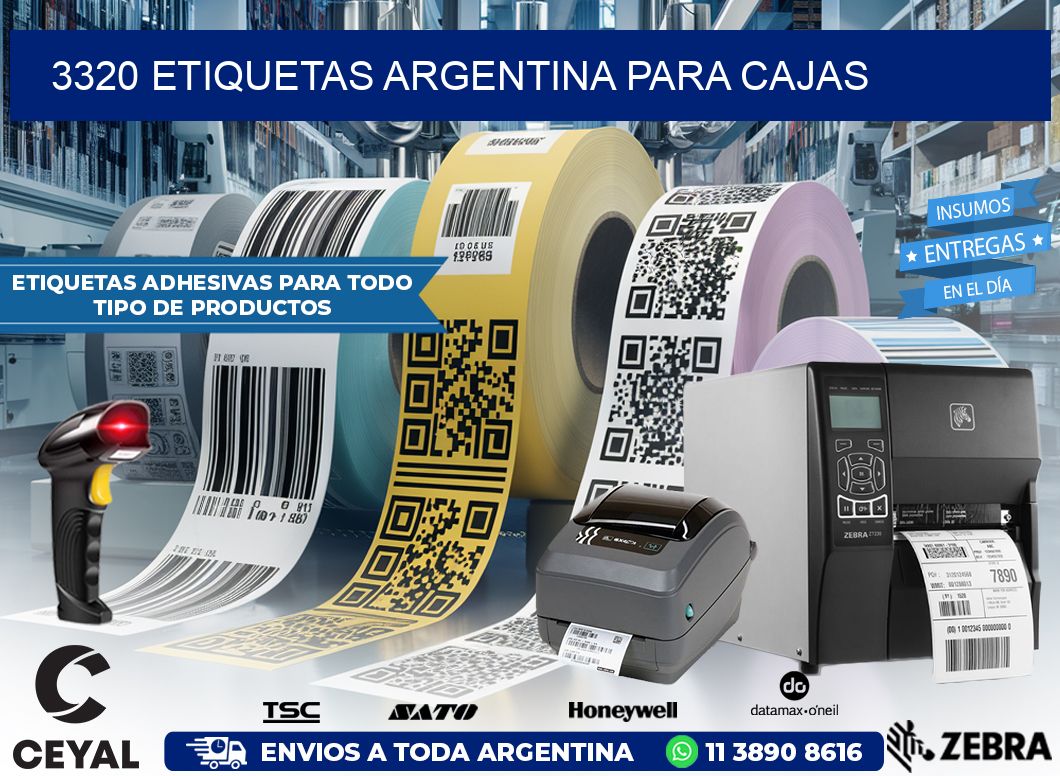 3320 ETIQUETAS ARGENTINA PARA CAJAS