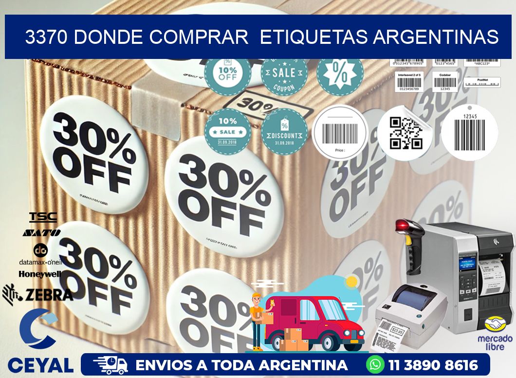 3370 DONDE COMPRAR  ETIQUETAS ARGENTINAS