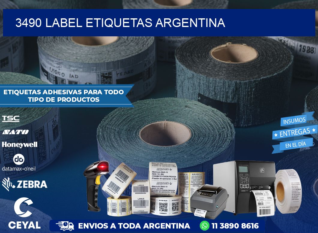 3490 LABEL ETIQUETAS ARGENTINA