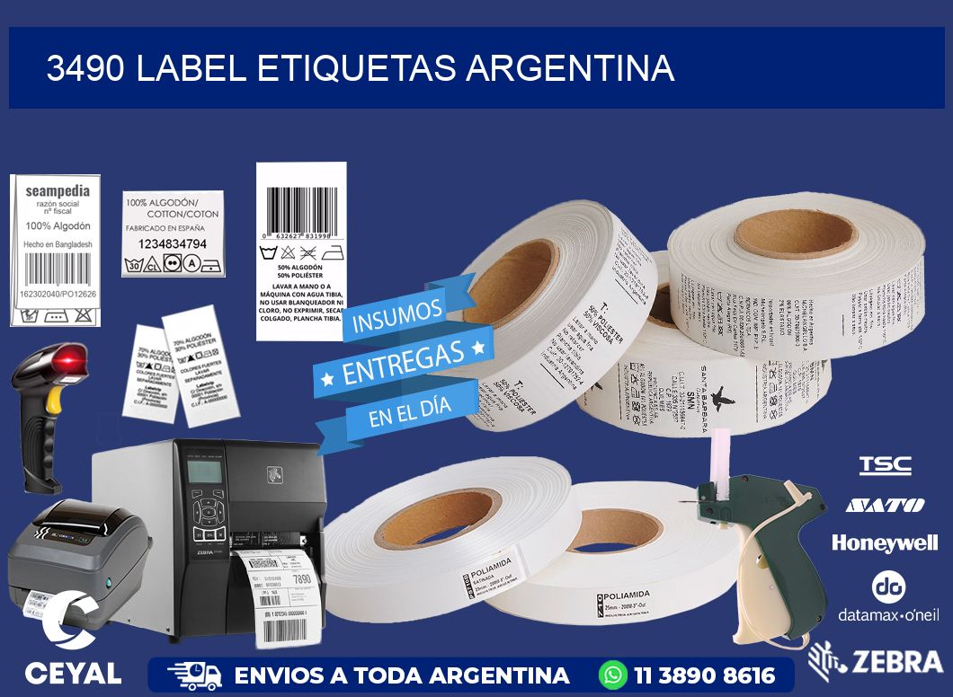 3490 LABEL ETIQUETAS ARGENTINA