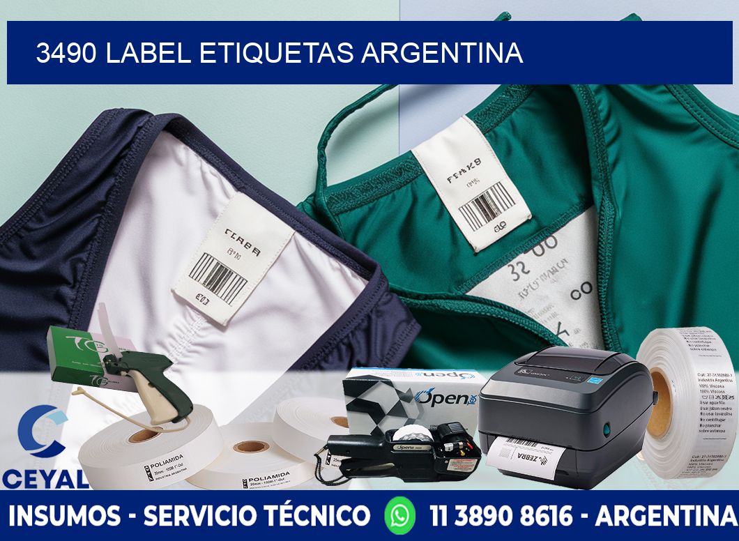 3490 LABEL ETIQUETAS ARGENTINA